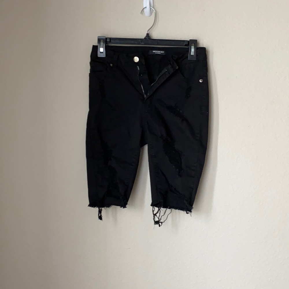 Distressed Bermuda Shorts